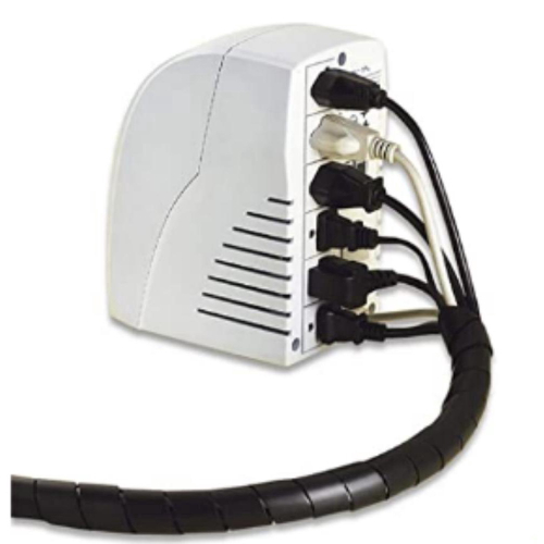 Uniflex Organizador de Fios e Cabos 09mm Preto ct Bemfixa no Shoptime