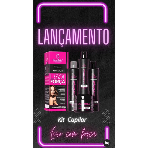 Kit Capilar Liso Com Força 4 Peças Bio Instinto No Shoptime