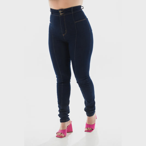 Calça Jeans Feminina Arauto Hot Pants com Recorte Frontal no Shoptime