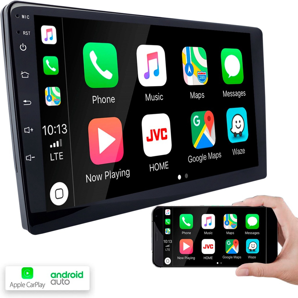 Central multimídia hunter slim 9 tela de vidro espelhamento carplay E
