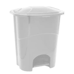 Lixeira Com Pedal Cozinha Banheiro 20 Litros Branco é boa?