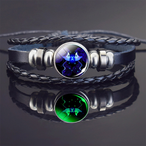 brilho-no-escuro-constela-o-de-g-meos-pulseira-de-couro-tran-ado