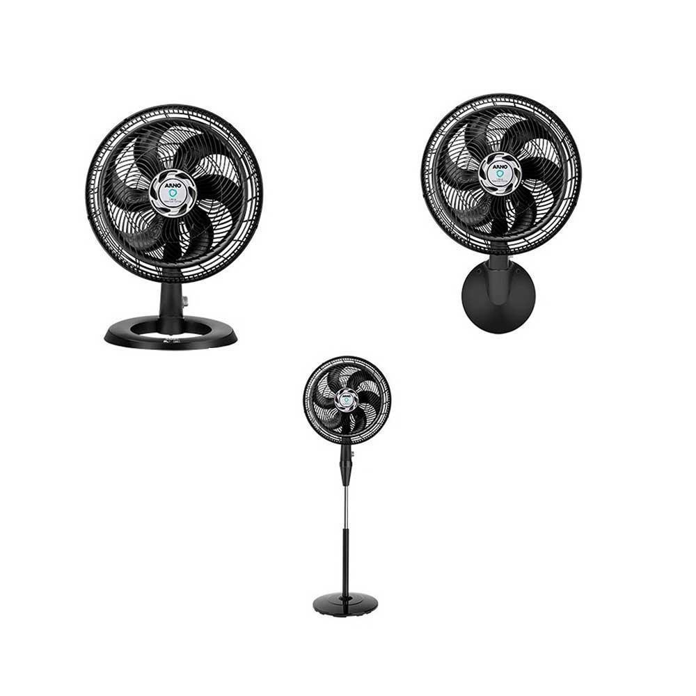 Ventilador 3 Em 1 Arno Silence Force 40Cm Vum3 Preto - 220V No Shoptime