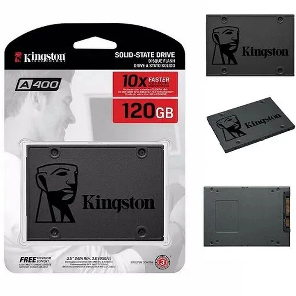 Ssd Kingston 120gb Sata 3 500mbs Sa400s37/120g no Shoptime