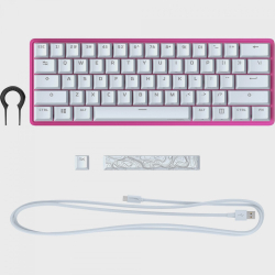 Teclado Mecânico Gamer HyperX Alloy Origins 60% Pink/White rgb Switch HyperX Red ansi Anti-Ghosting - 572Y6AA#ABA é boa?