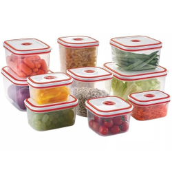 Kit Com 10 Potes Herméticos De Plástico Electrolux Vermelho é boa?