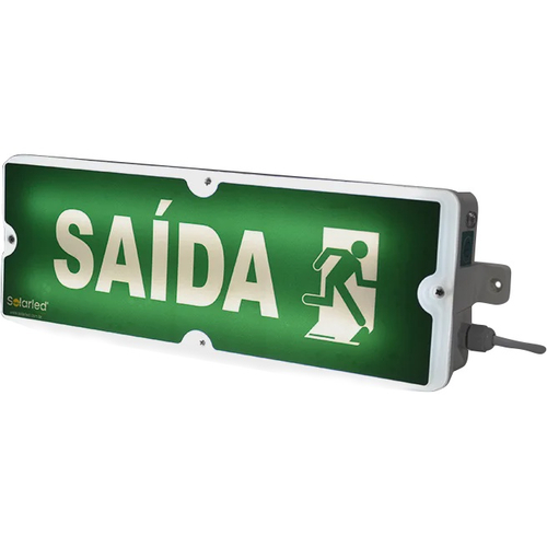 Luminária de Emergência Solarled Hermética Digital 66 LEDs 2200 Lúmens