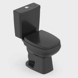 Kit Vaso Sanitário com Caixa Acoplada Smart Clean Harpic e Assento Soft Close City Celite Preto Menor preço em Kit Vaso Sanitário com Caixa Acoplada Smart Clean Harpic e Assento Soft Close City Celite Preto