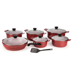 Kit 6 Panelas com Frigideira Casa Dona Forno Fogão Vermelha é ruim? Kit 6 Panelas com Frigideira Casa Dona Forno Fogão Vermelha é boa?