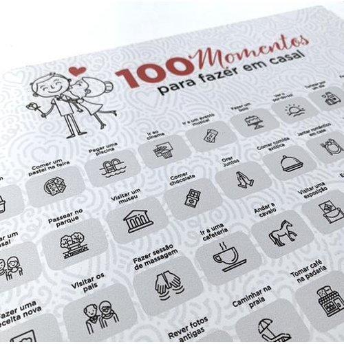 Pôster Raspadinha 100 Encontros para Namorados