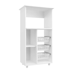 Armário para Micro-ondas com Fruteira Gisele 1 pt Branco é boa?