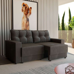 Sofá 3 Lugares Retrátil Lubeck Suede Grafite 180 cm é boa?
