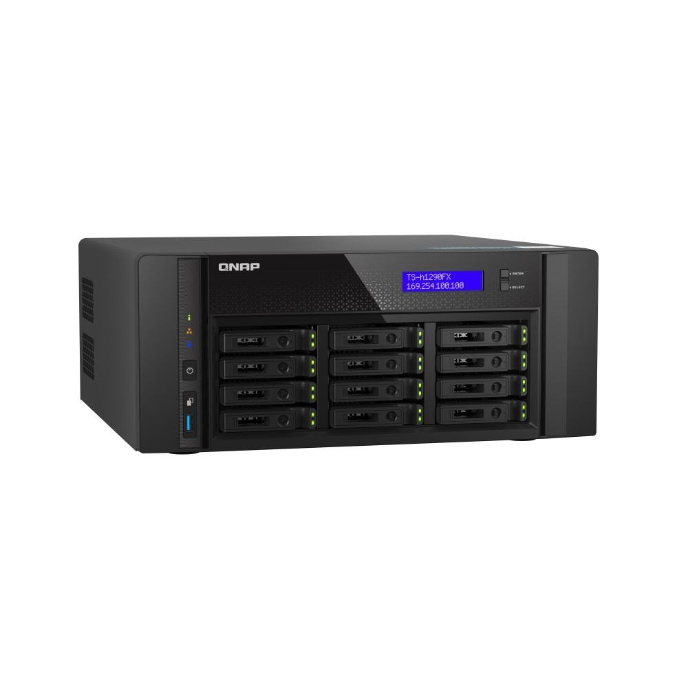 Storage Nas Qnap TS-h1290FX-7302P-128G-US Amd Epyc 7302P 3,3GHz 128GB ...