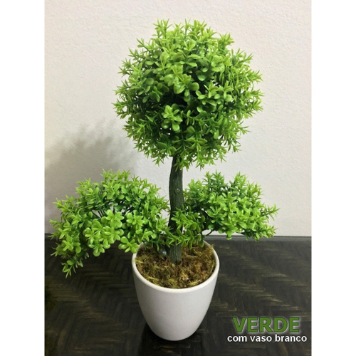Bonsai Artificial Colorido Mini Árvore Com Vasinho no Shoptime