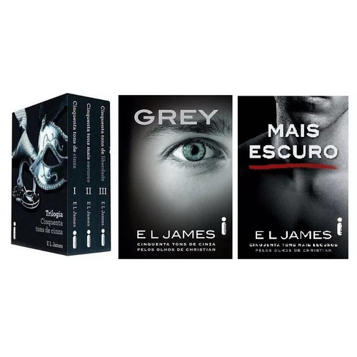 Coleção 50 Cinquenta Tons De Cinza Completa (5 Livros) Grey no Shoptime