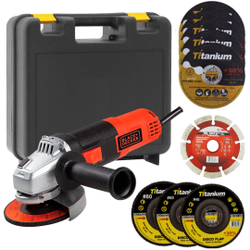 Esmerilhadeira 4.1/2 820w G720 Black&Decker 110v com maleta é boa?