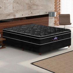 Cama Box Casal Colchão de Molas Ensacadas Pérola Negra Gazin 138x188x71cm Preto é boa?