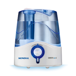 Umidificador Mondial Comfort Air 6 4L UA-07 Branco/Azul Bivolt Menor preço em Umidificador Mondial Comfort Air 6 4L UA-07 Branco/Azul Bivolt