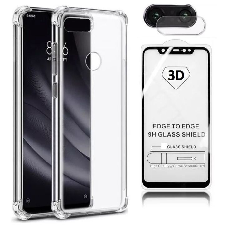 Capa Anti Impacto Xiaomi Mi 8 Lite Película 3d Pel Câm No Shoptime