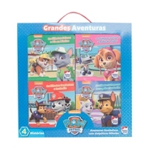 Livro - Paw Patrol - Grandes Aventuras - Kit com 4 und. é boa?
