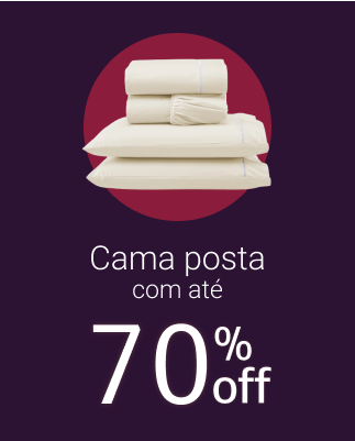 Cama posta com até 70% de desconto